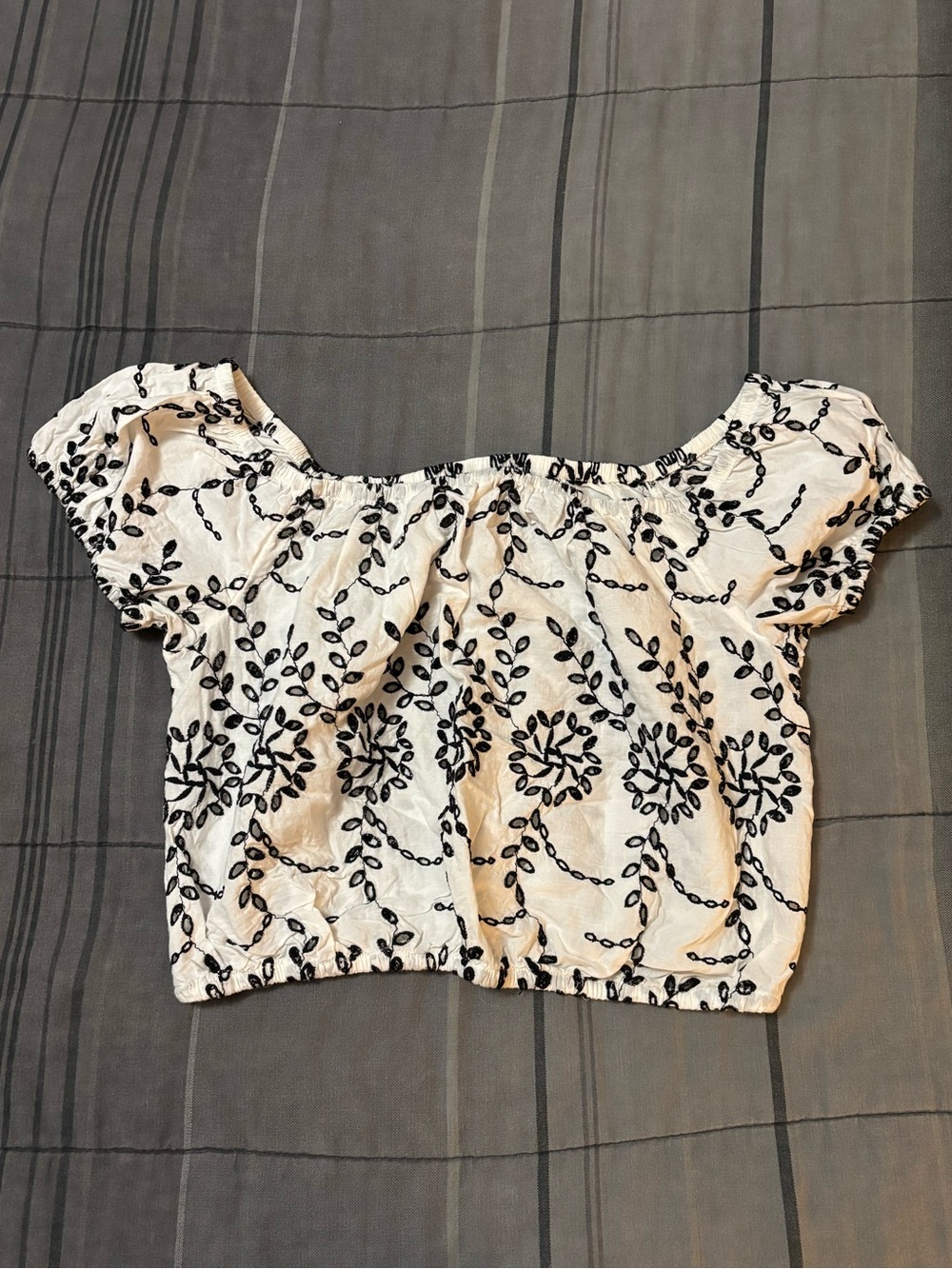 American Eagle Outfitters embroidered boho crop top